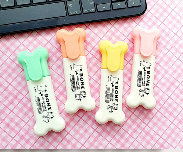 Resaltadores Huesito de Perro – Pack de 6 unidades 2