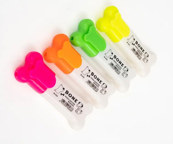 Resaltadores Huesito de Perro – Pack de 6 unidades 3