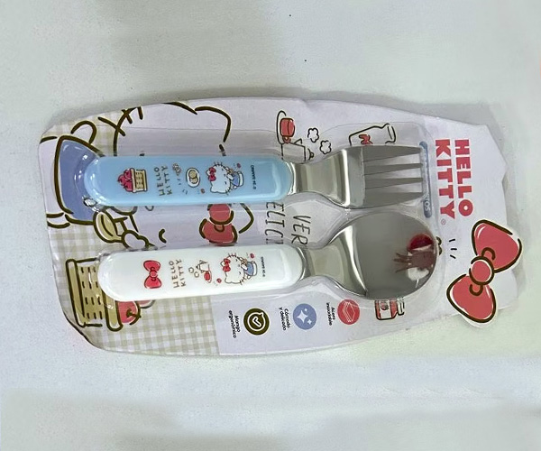 Cubierto Hello Kitty Celeste 1