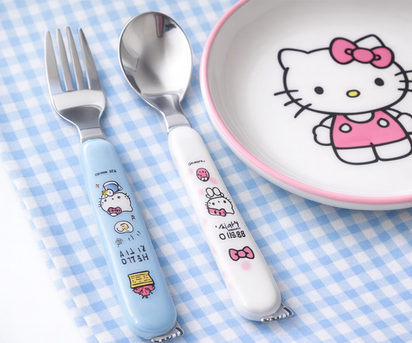 Cubierto Hello Kitty Celeste 3