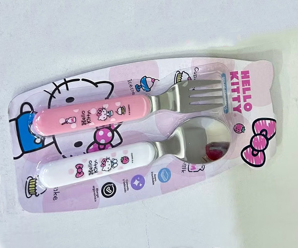 Cubierto Hello Kitty Rosado 1