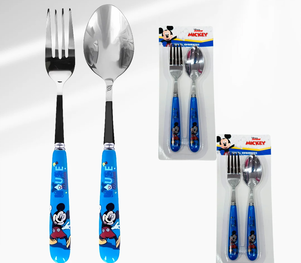 Cubierto Mickey - Set cuchara y tenedor 1