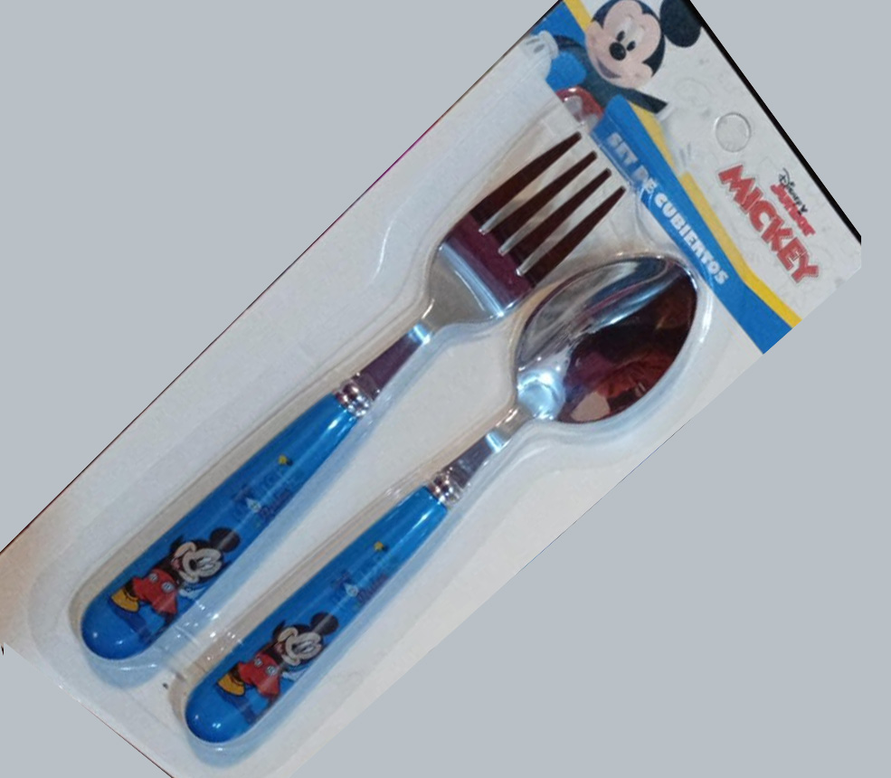 Cubierto Mickey - Set cuchara y tenedor 3