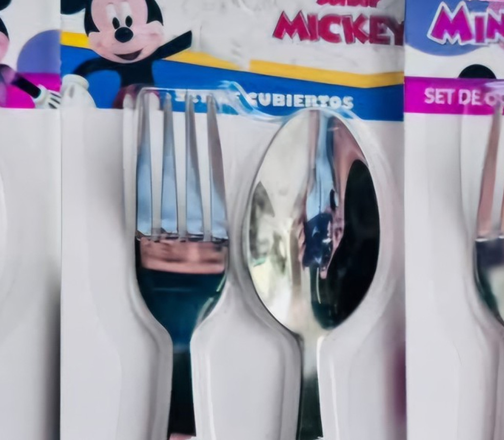 Cubierto Mickey - Set cuchara y tenedor 4
