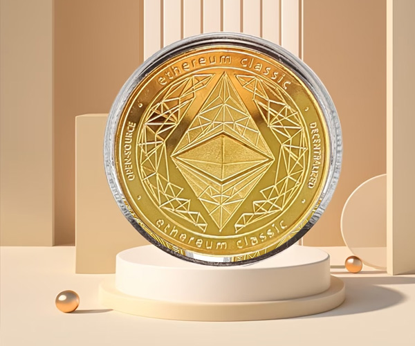 Moneda de Fantasía Ethereum Dorada 4
