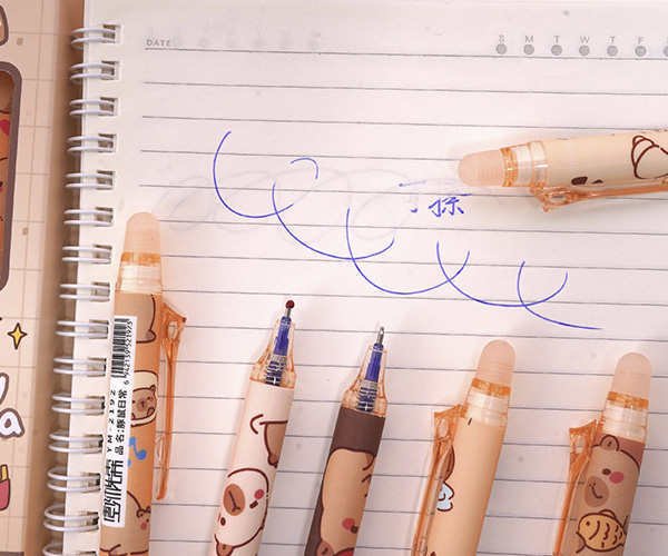 Lapiceros Borrables Capibara Caja x 6 unidades 4