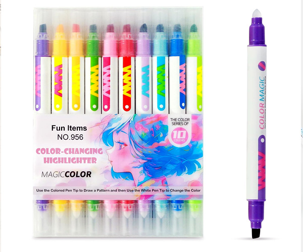 Resaltadores mágicos Set 10 plumones 4
