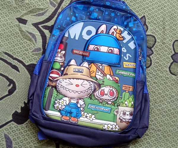 Mochila Labubu Luces Led Azul 1