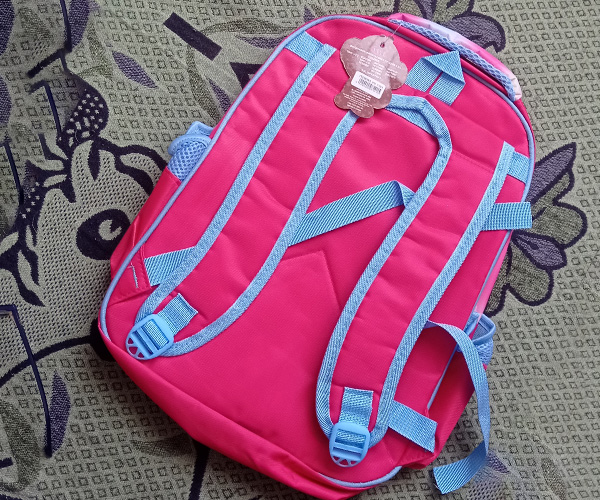 Mochila Labubu Luces Led Rosado 2