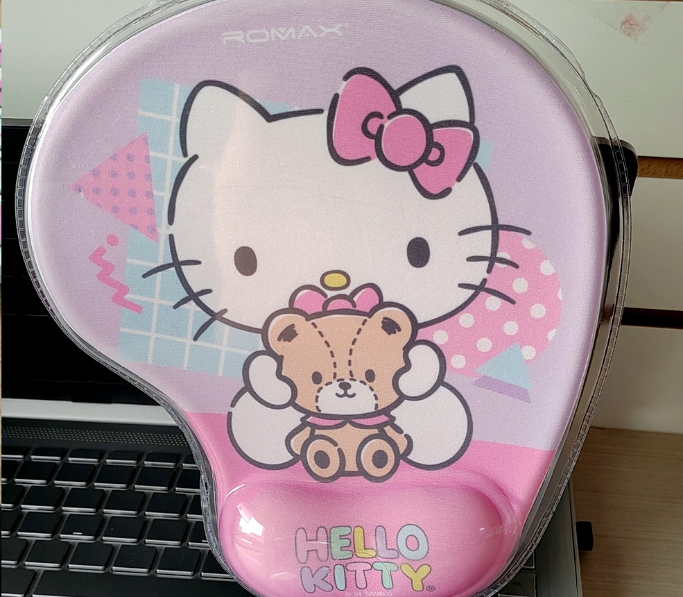 Mousepad Almohadilla Hello Kitty y osito sentados 2