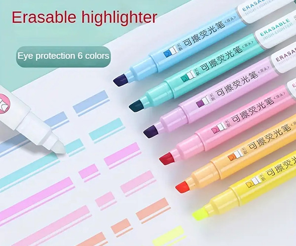 Resaltadores Borrables Caja x 6 1