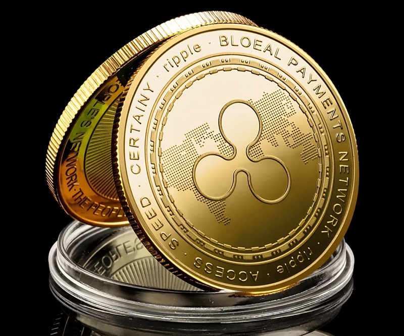 Moneda de Fantasía Ripple Dorada
