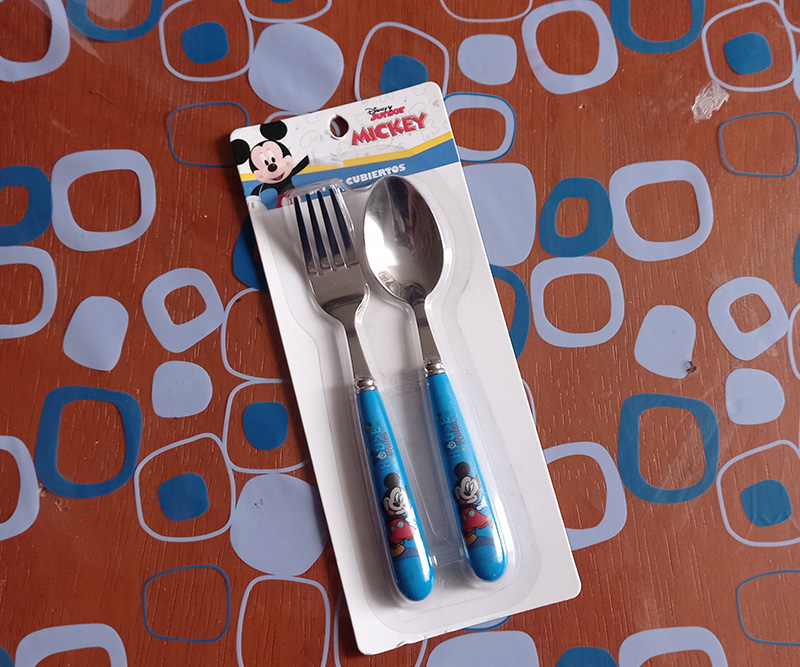 Cubierto Mickey - Set cuchara y tenedor