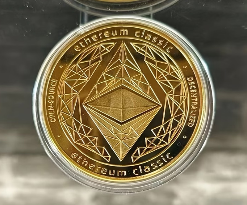 Moneda de Fantasía Ethereum Dorada