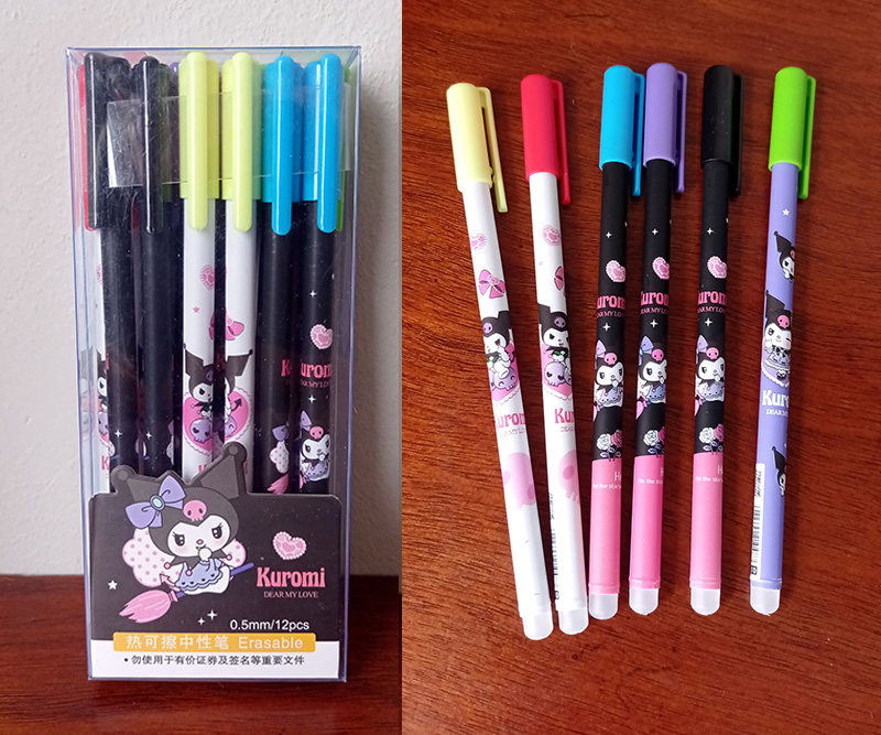 Lapicero Borrable Kuromi Caja x 12 